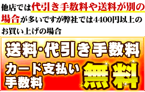 代引き手数料・送料もコミコミ!!