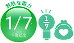待機電力を約3Wから約0.4Wに